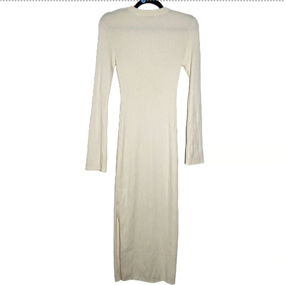 AYR Merino Wool Ivory Sweater Dress - Picture 3 of 5